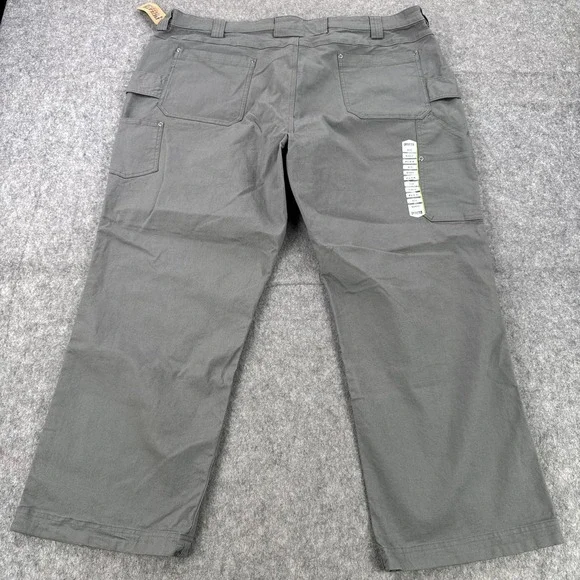 Duluth Trading Pants Mens 46x30 Gray DuluthFlex Fire Hose Carpenter Relaxed Fit - Picture 5 of 16
